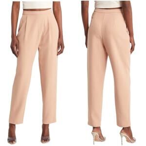 Open Edit Asymmetric Faux Wrap Trousers Tan Size Small NWOT $69 MSRP